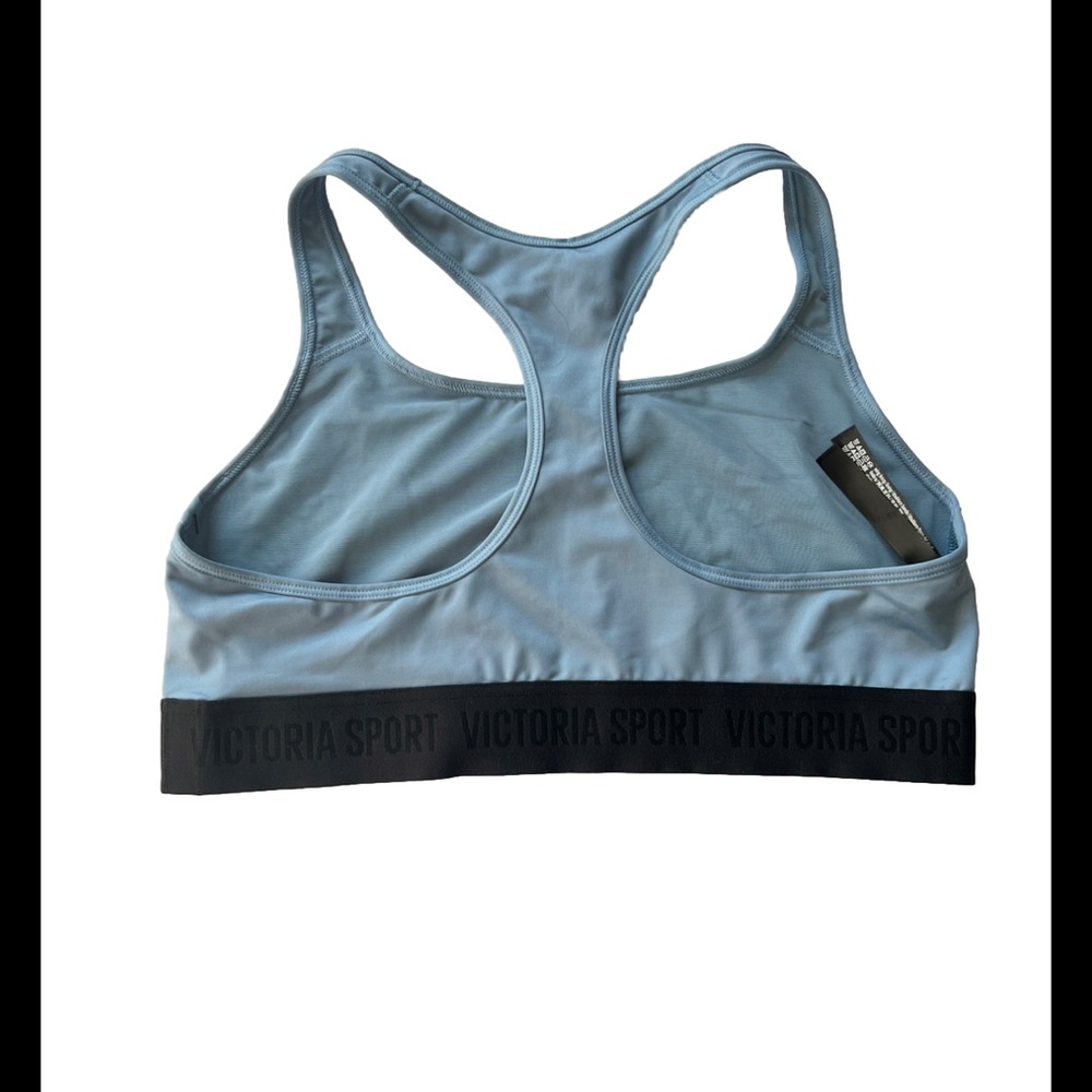 Victoria's Secret Sport The Player Racerback Wireless Blue  Sports Bra XL NWT - Picture 2 of 5